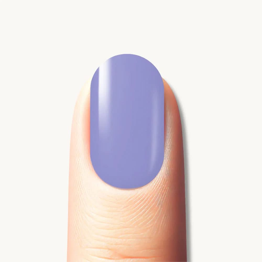 autocollant ongle gel uv violet bleuté