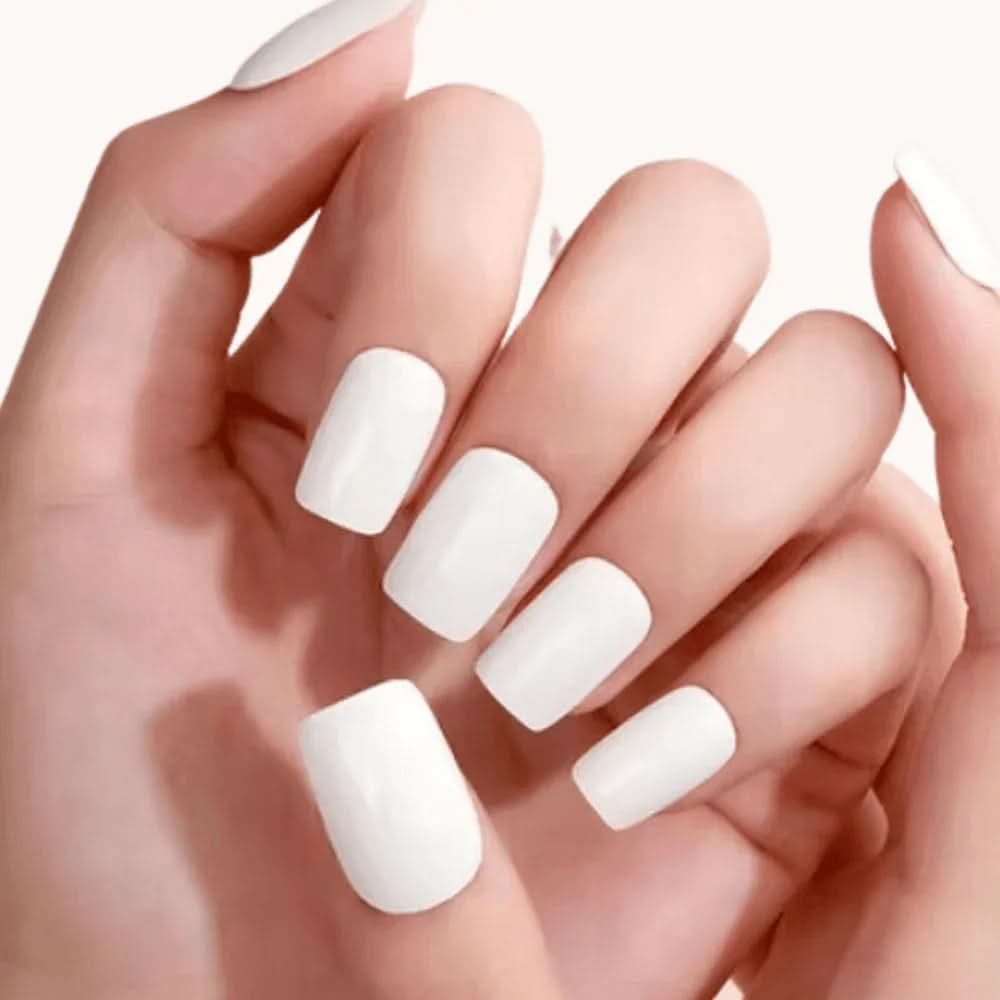 autocollants ongles gel blanc