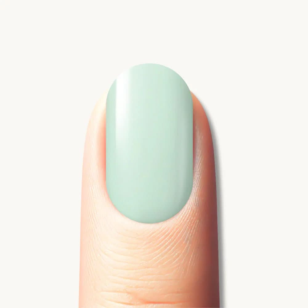 autocollant ongle gel uv vert pastel