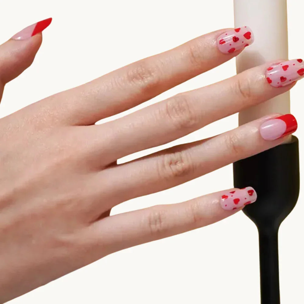 manucure saint valentin