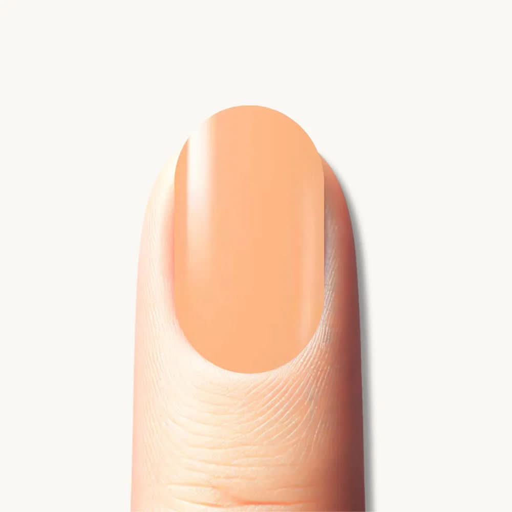 autocollant ongle gel uv orange clair
