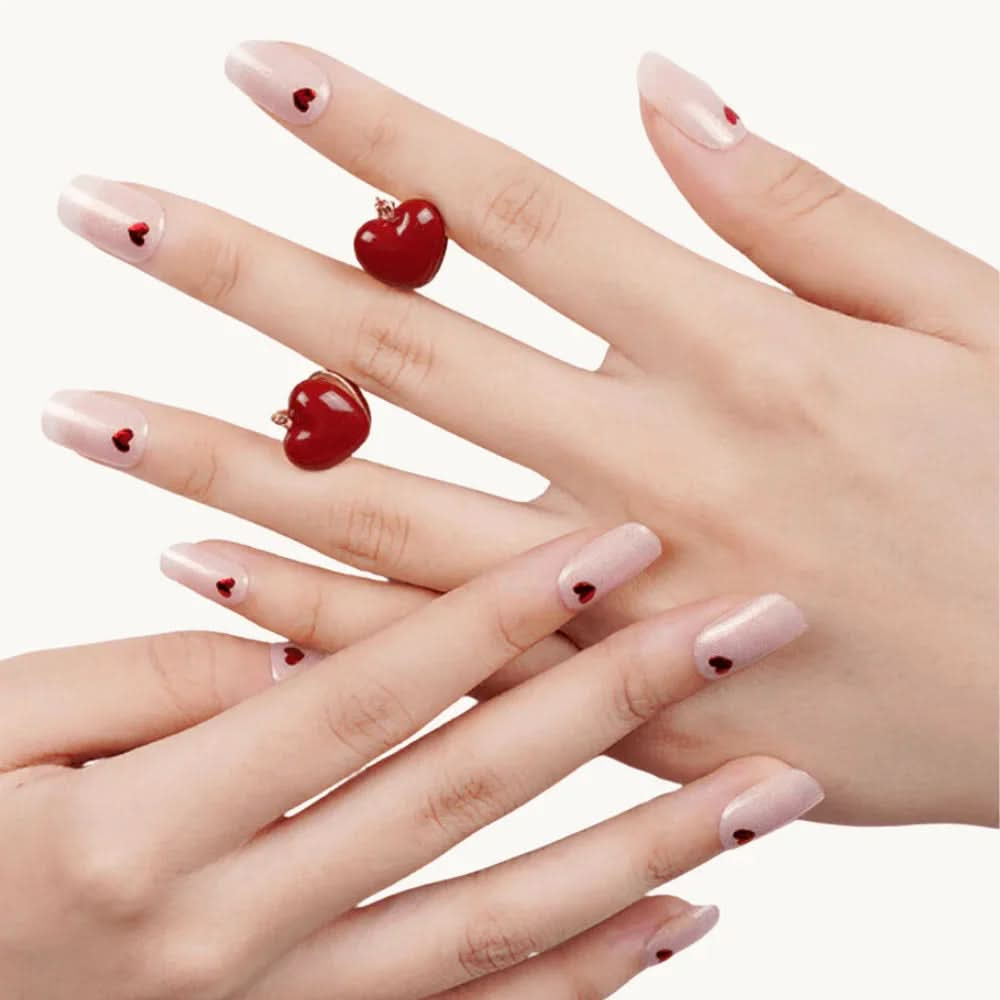 stickers ongles gel UV rose
