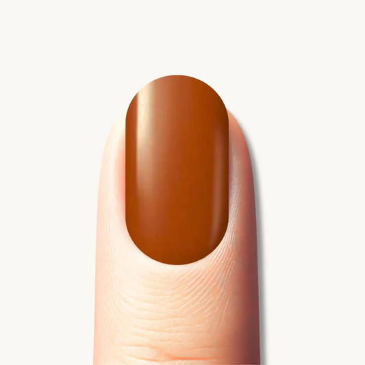 autocollant ongle gel uv marron
