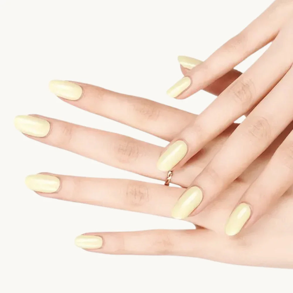 manucure gel jaune