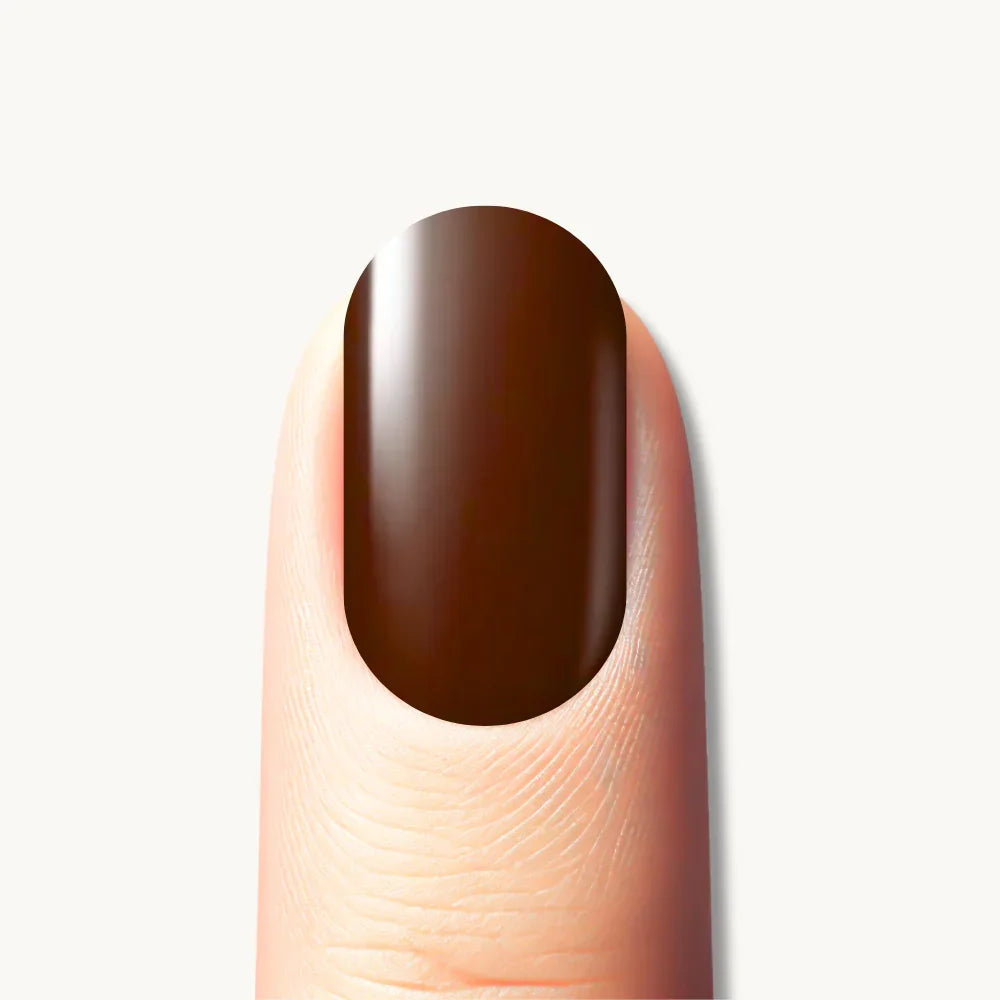 ongle uv marron