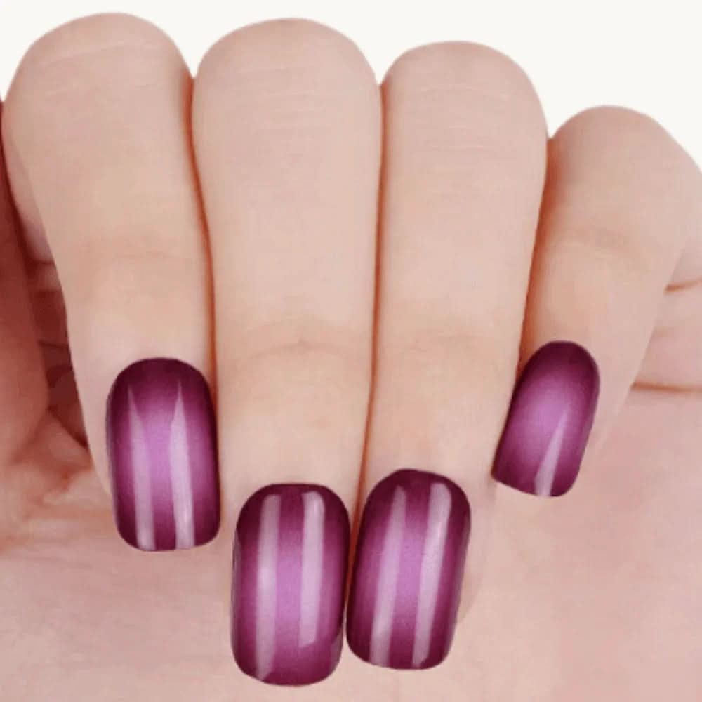 autocollant pour ongles en gel UV violet airbrush
