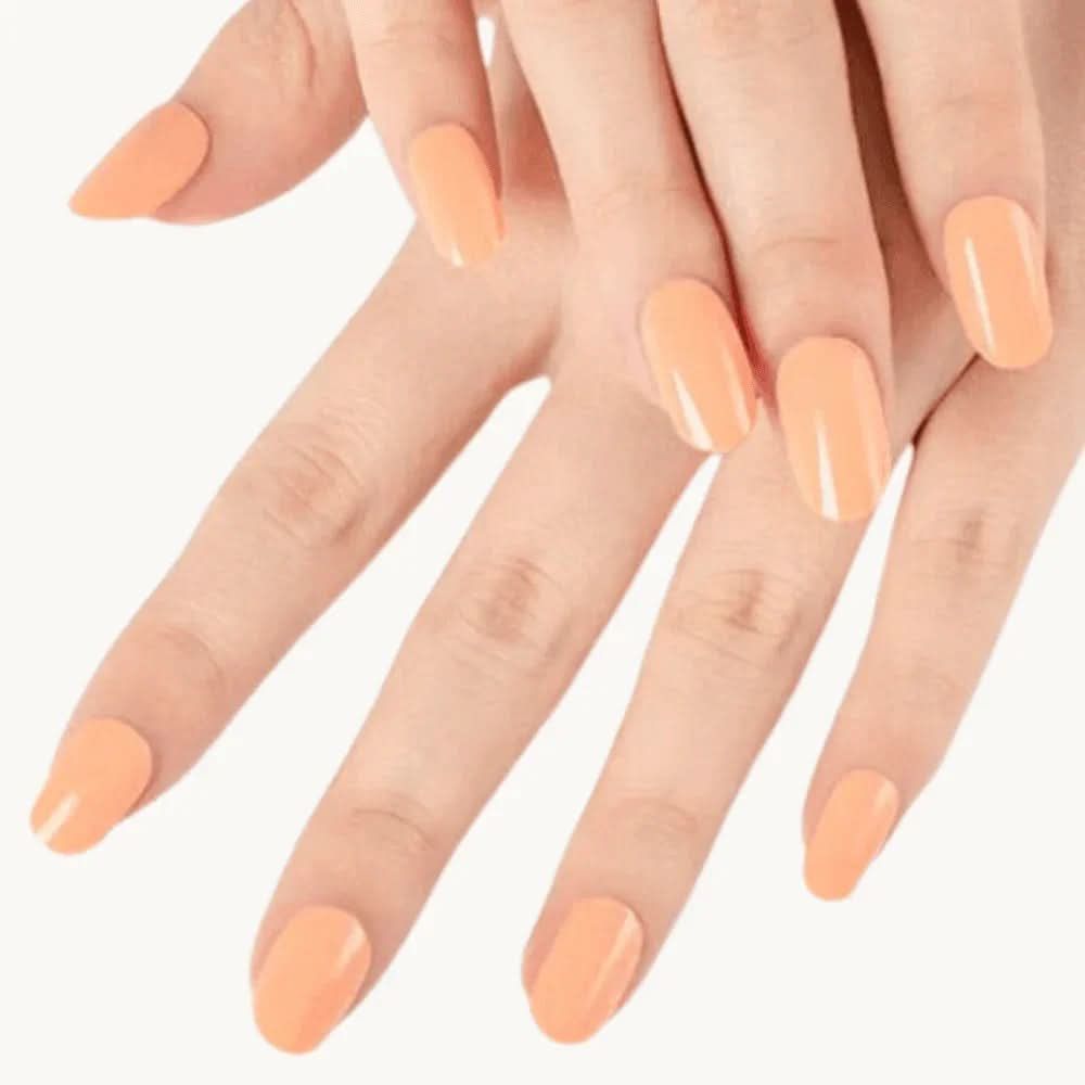 bande UV gel orange clair