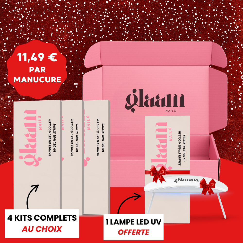 PACK DÉCOUVERTE : DES AUTOCOLLANTS POUR ONGLES EN GEL UV - Glaam Nails