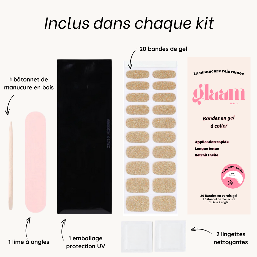 autocollant ongle gel uv