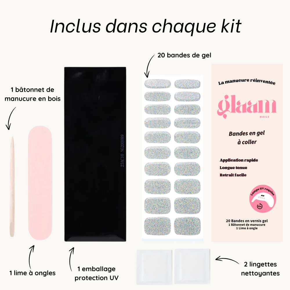 autocollant ongle gel uv