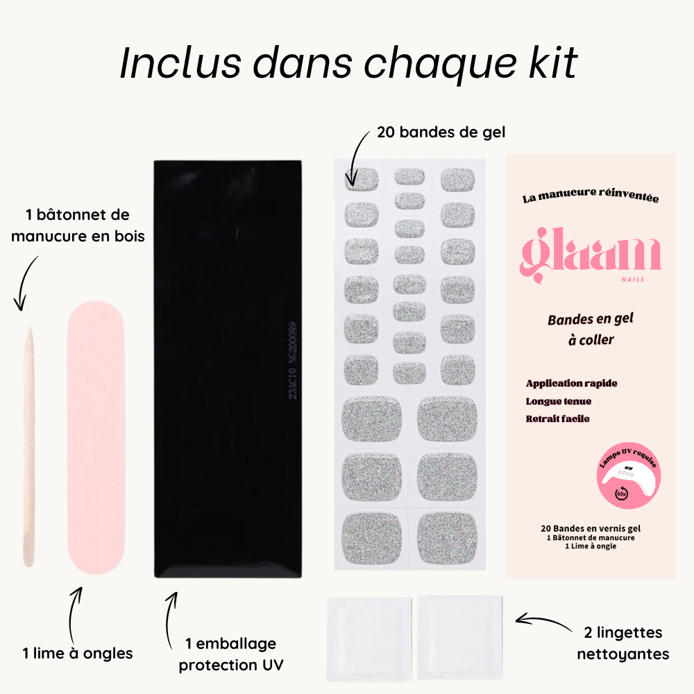 autocollant gel uv pied