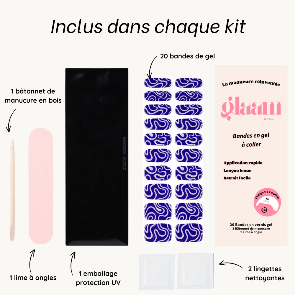 autocollant ongle gel uv