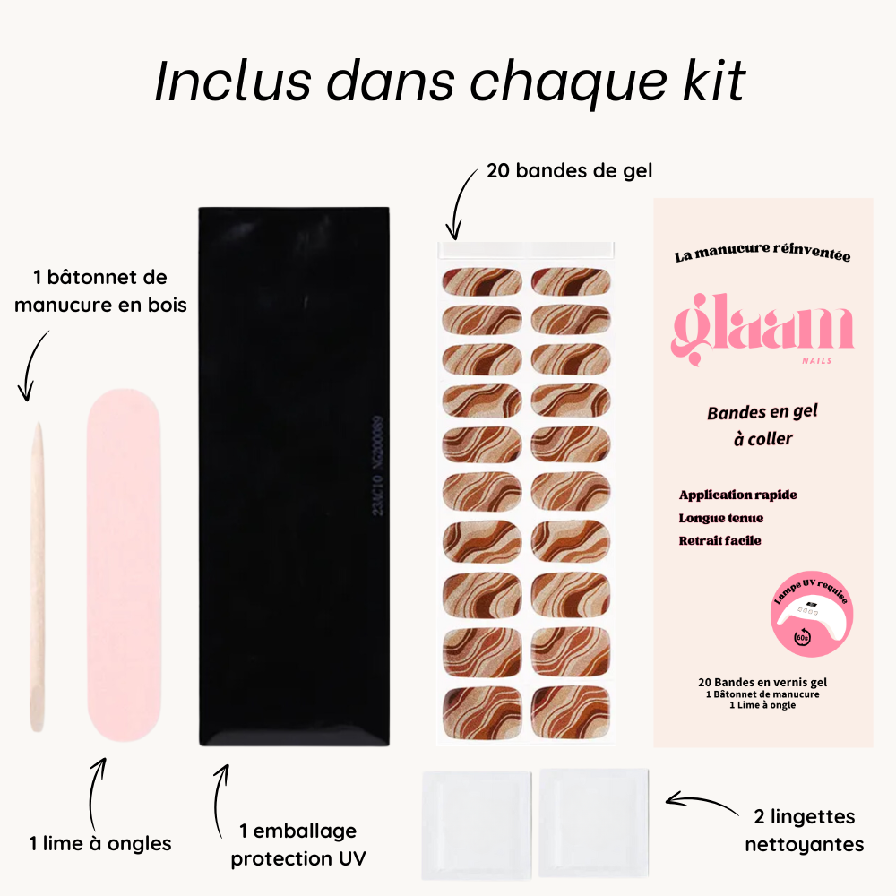 autocollant ongle gel uv