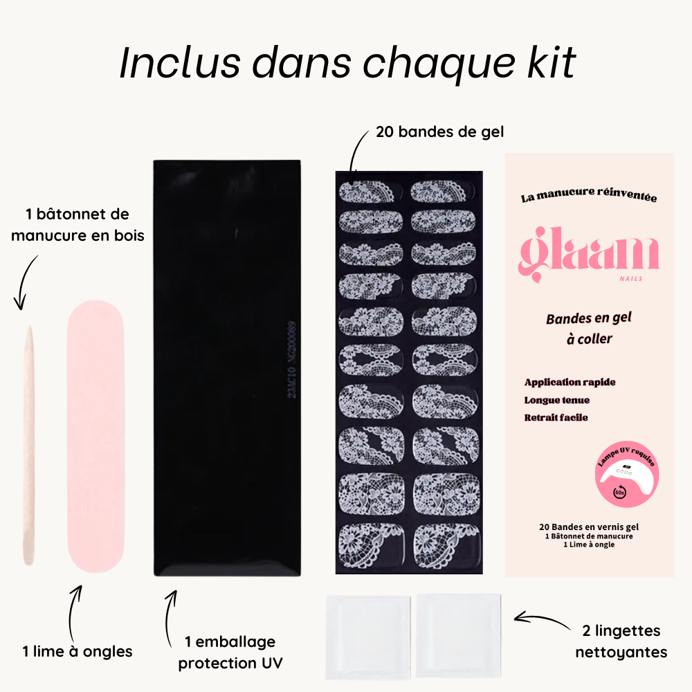 autocollant ongle gel uv
