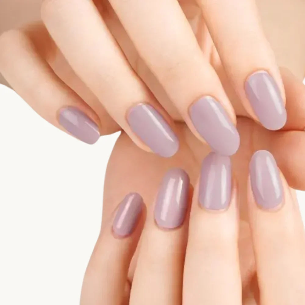 manucure gel vieux rose