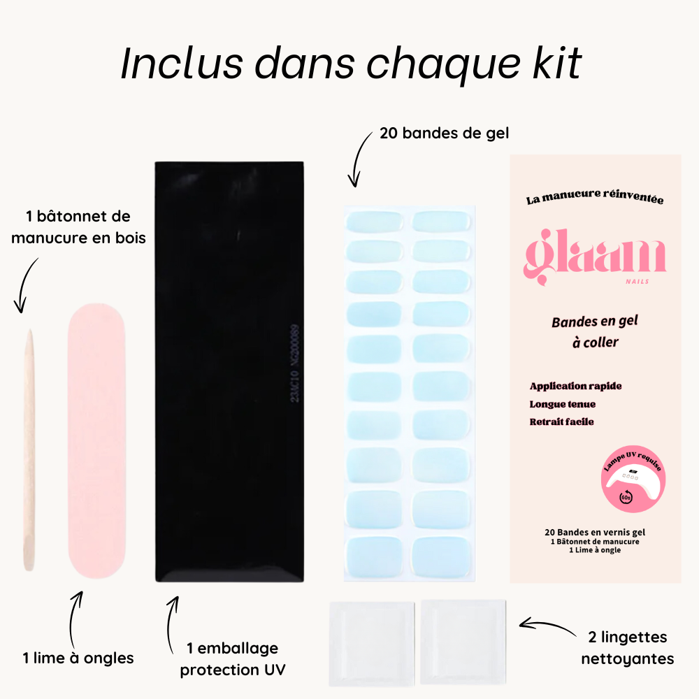 autocollant ongle gel uv