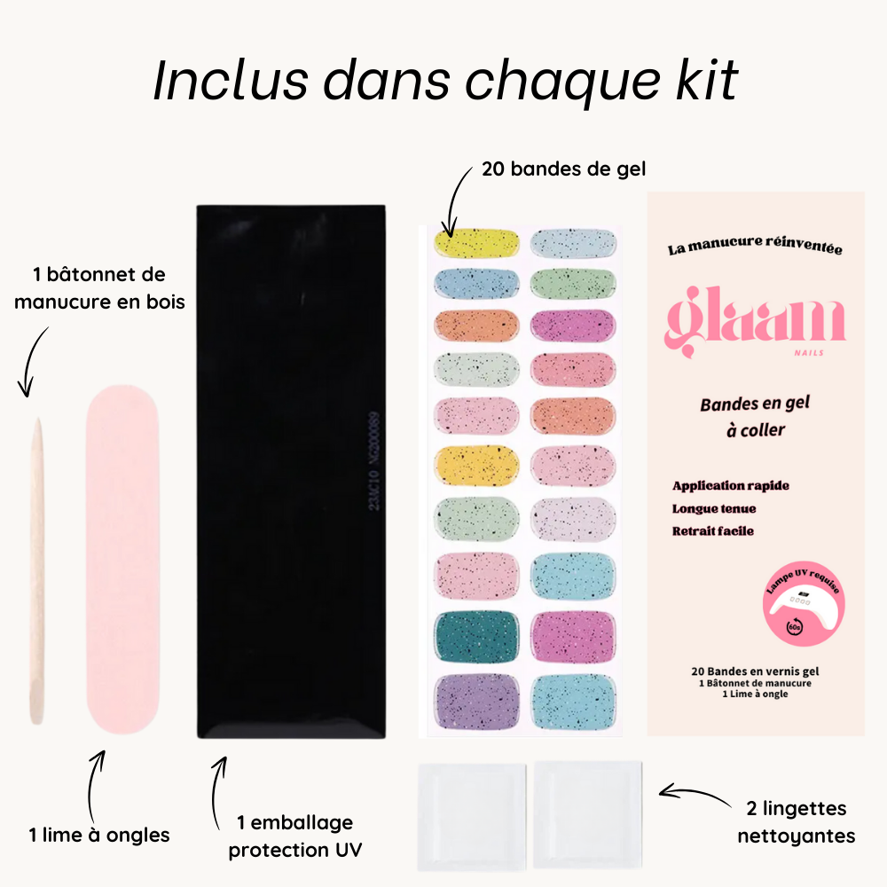 autocollant ongle gel