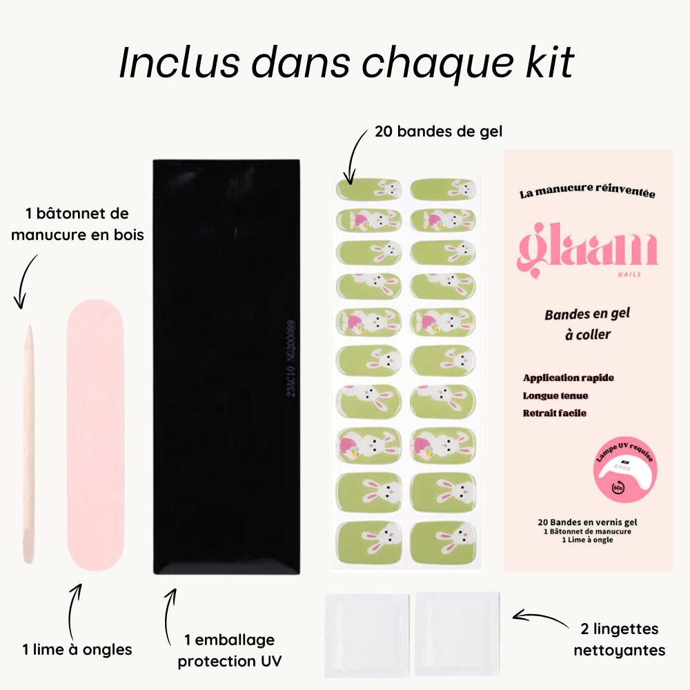 autocollant ongle gel uv