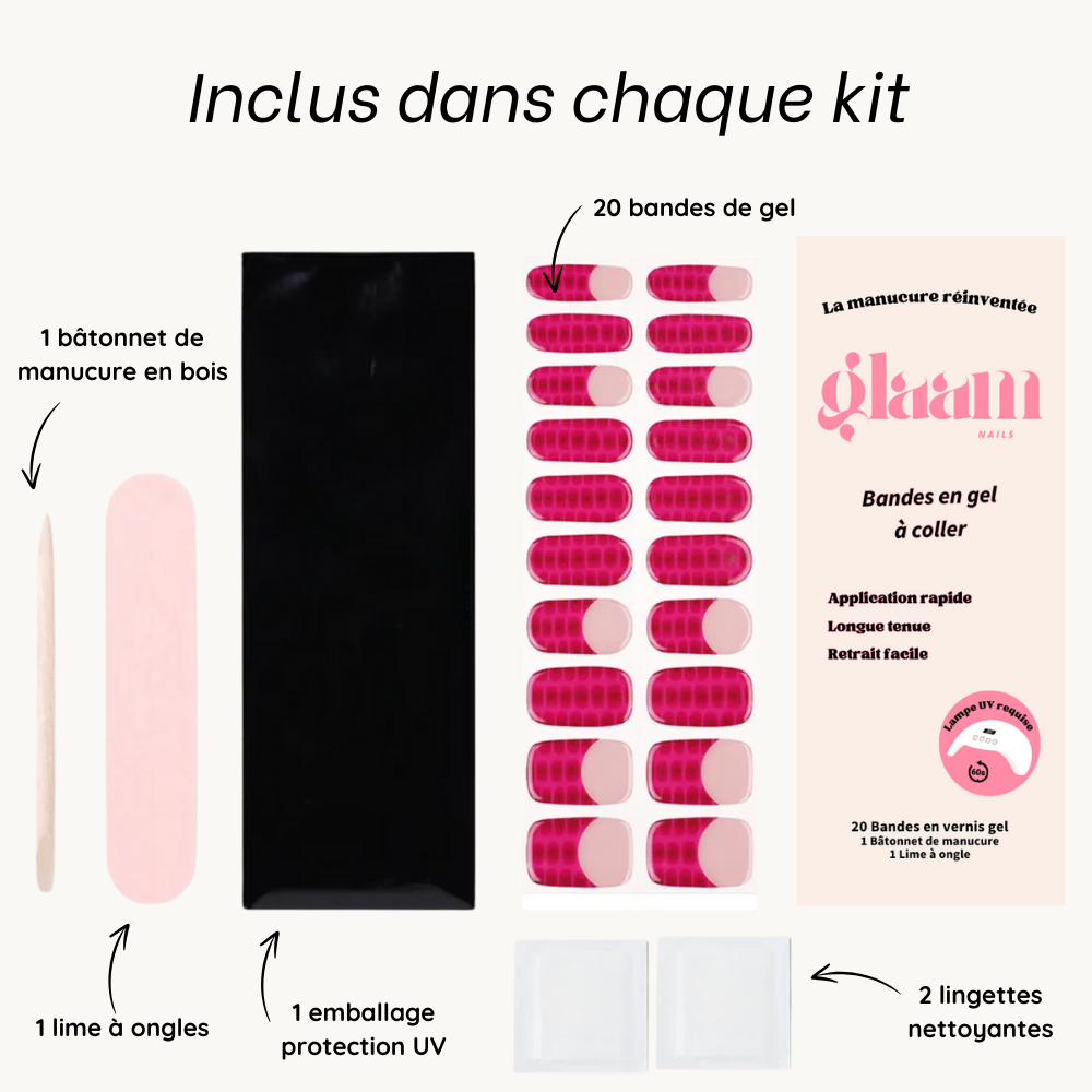 autocollant ongle gel uv