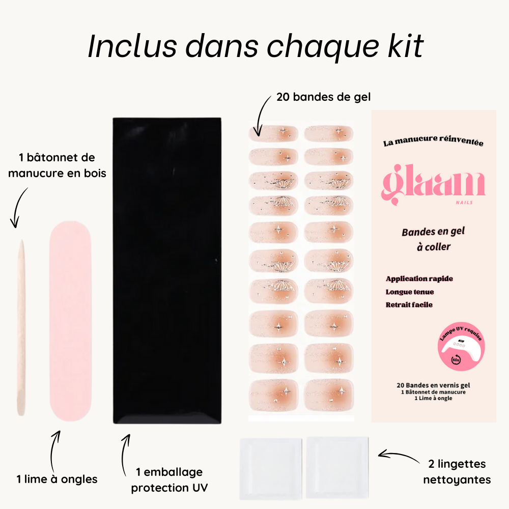 autocollant ongle gel