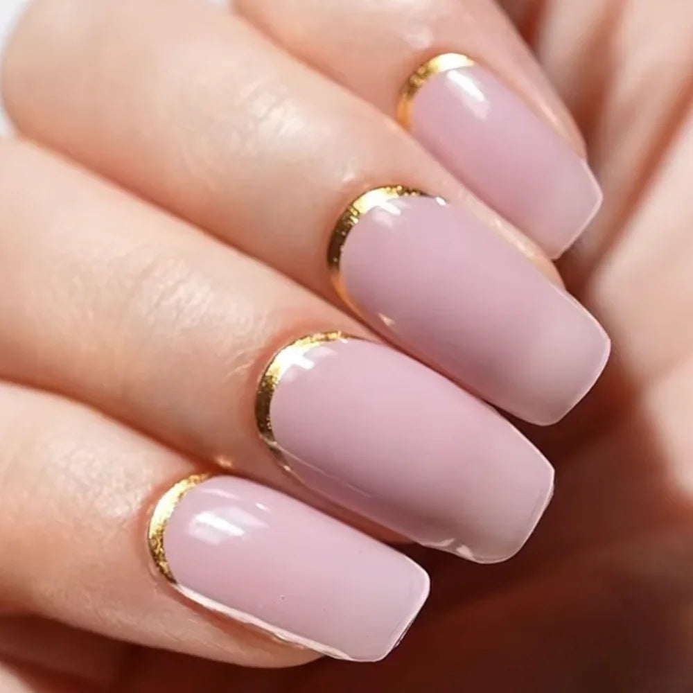 Bandes de gel UV du modèle ZELIE à poser chez soi – Glaam Nails