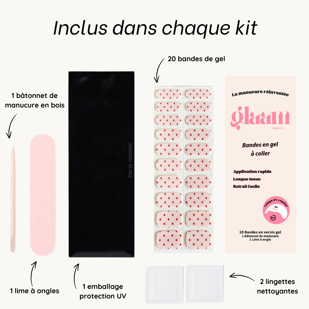 bande gel uv coeurs