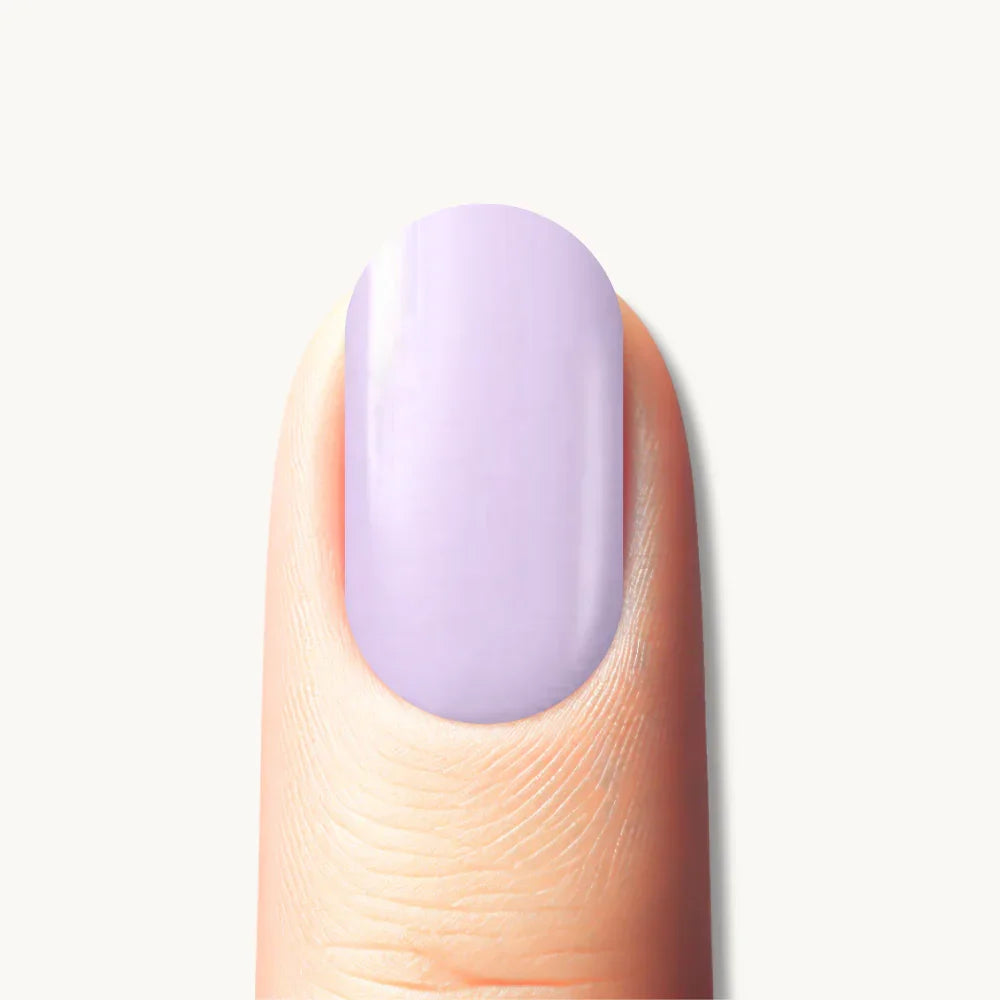 manucure gel violet