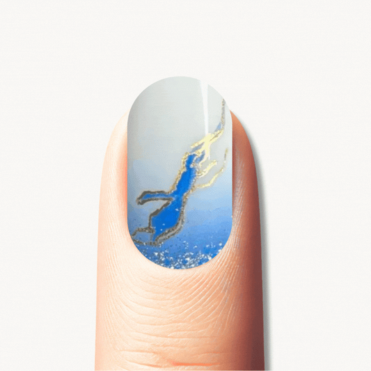 nail art bleu