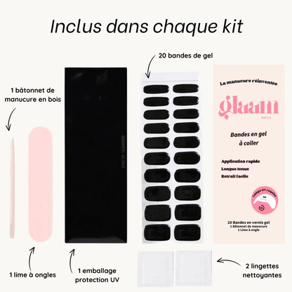 stickers ongles noir