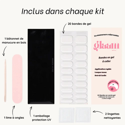 stickers gel UV blanc