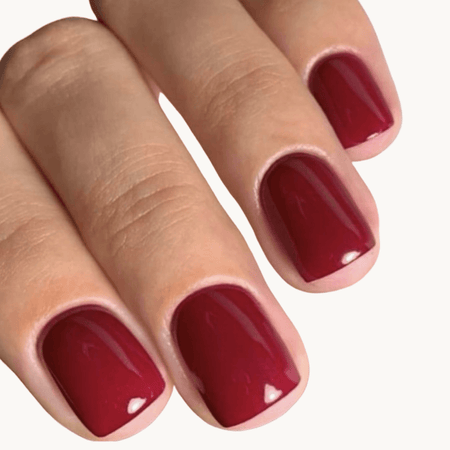 autocollants pour ongles en gel rouge foncé