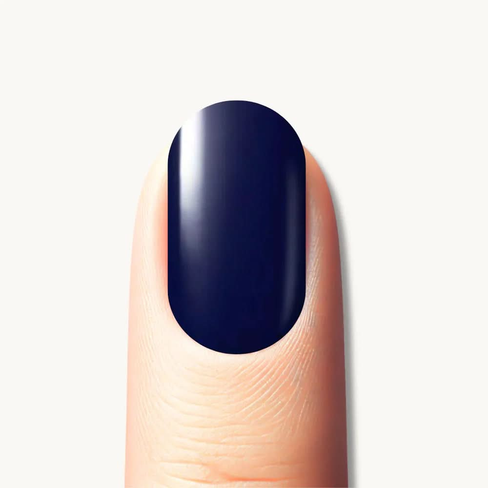 autocollant ongle gel uv bleu nuit