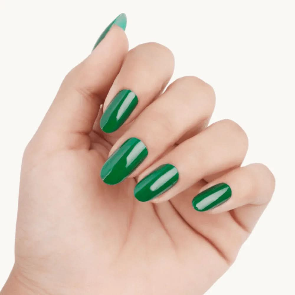autocollants pour ongles en gel UV vert 