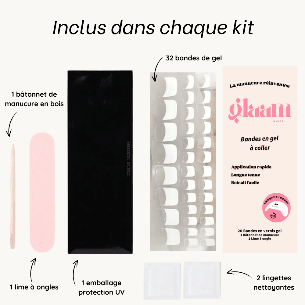 French pedicure stickers discount