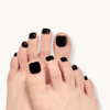 stickers en gel noir pied