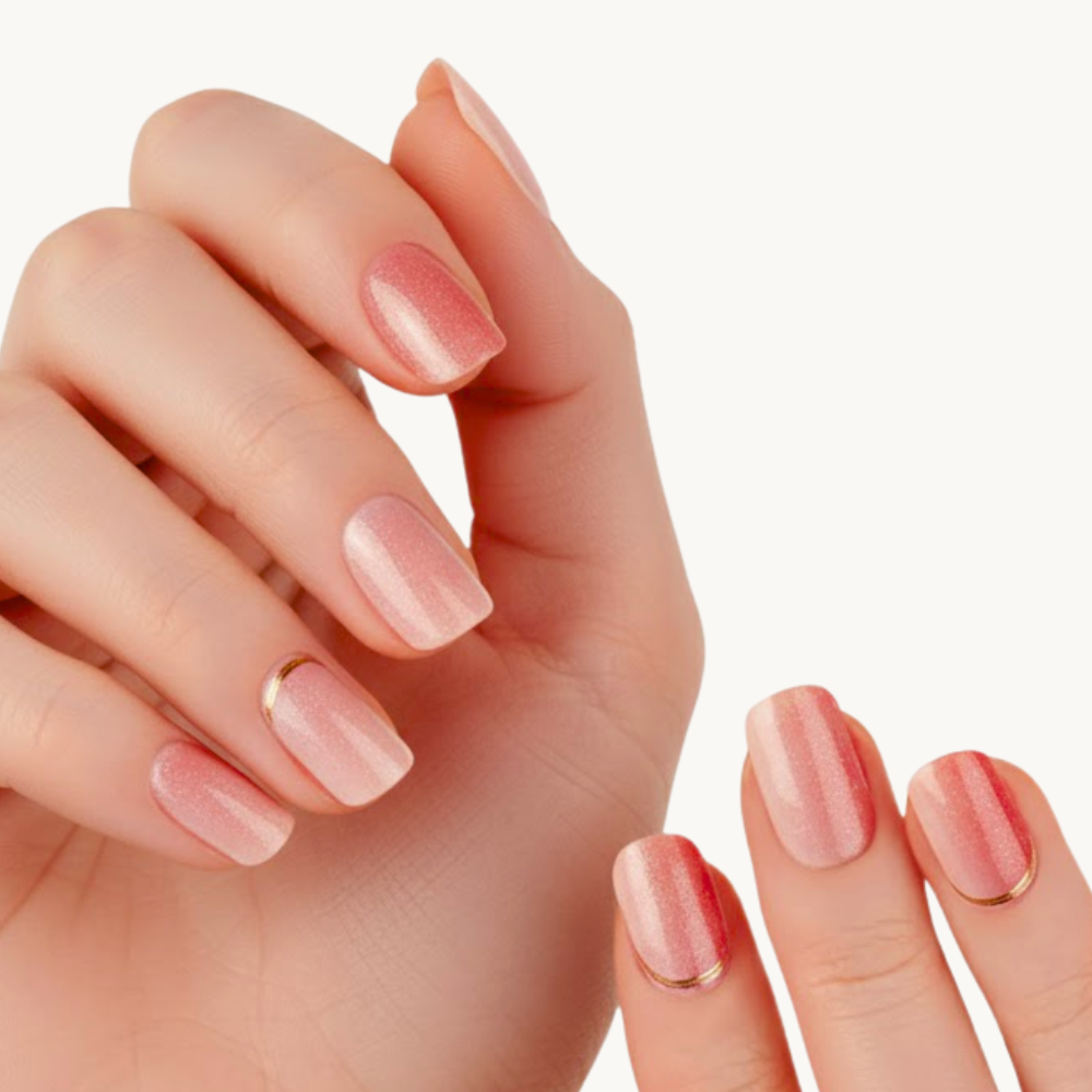 Bandes de gel UV du modèle LOLLY à poser chez soi – Glaam Nails