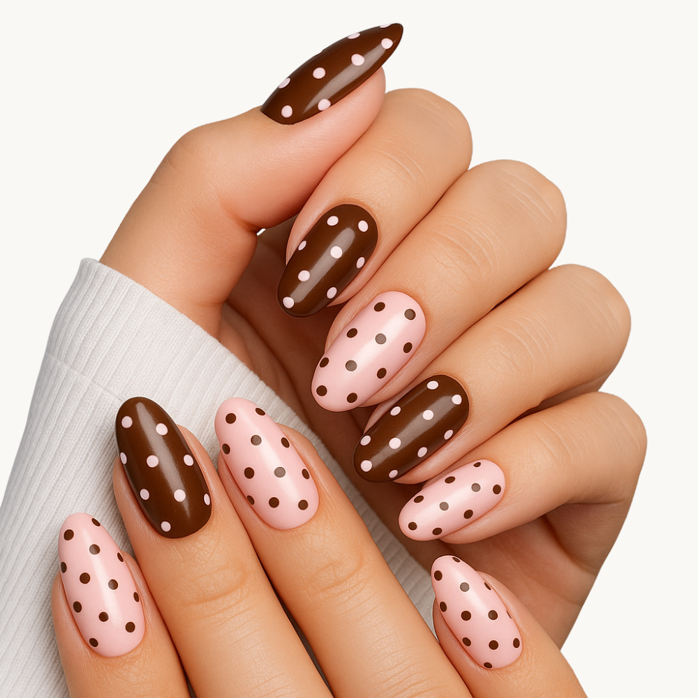 Bandes de gel UV du modèle DOTTY à poser chez soi – Glaam Nails