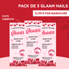 PACK DE 3 GLAAM NAILS