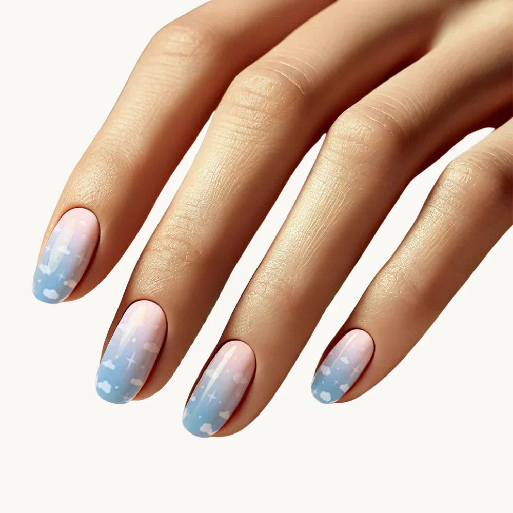 manucure ongle nuage
