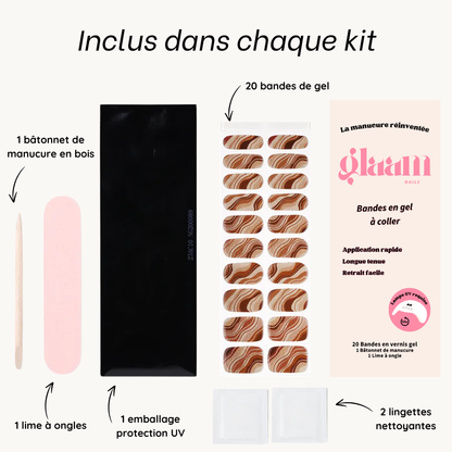 autocollant ongle gel uv