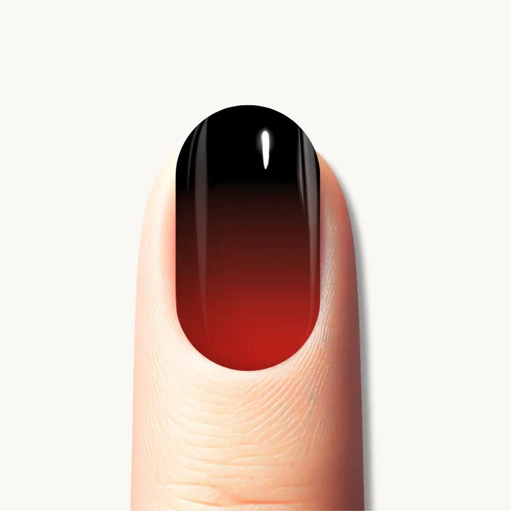 autocollant ongle gel uv babyboomer foncé