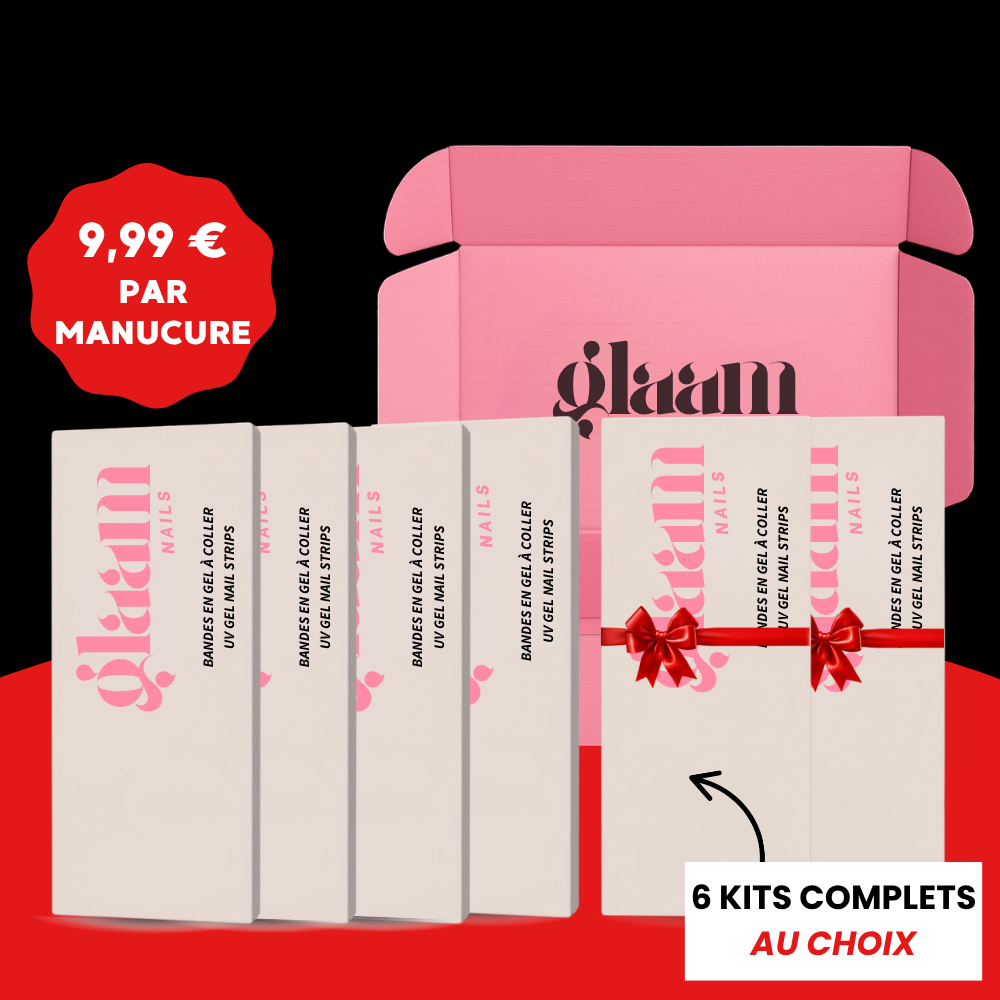 PACK DE 6 GLAAM NAILS