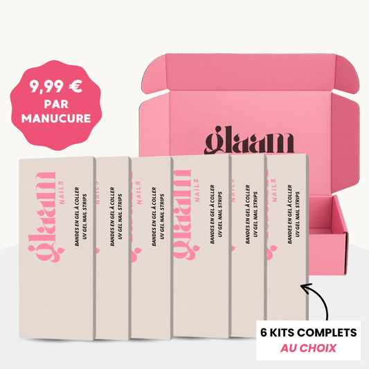 PACK DE 6 GLAAM NAILS