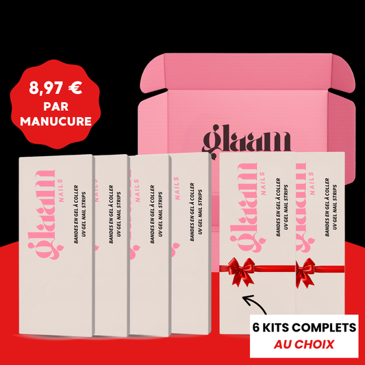 PACK DE 6 GLAAM NAILS