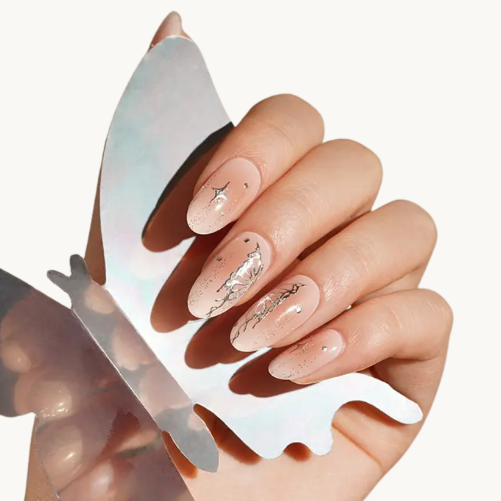 manucure gel papillon