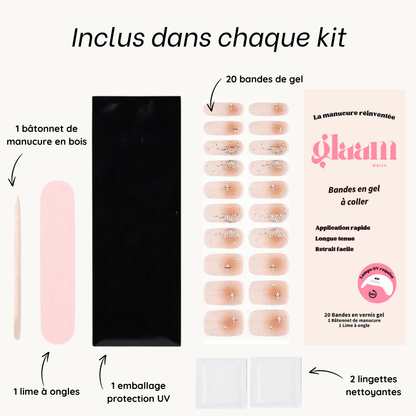 autocollant ongle gel