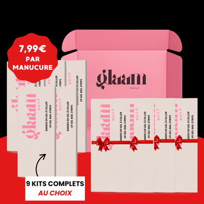 PACK DE 9 GLAAM NAILS