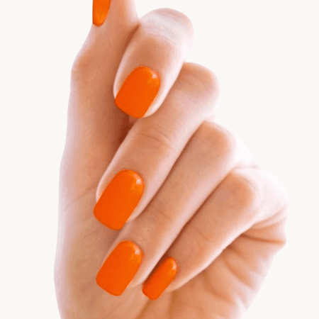 bande en gel pour ongles orange fluo