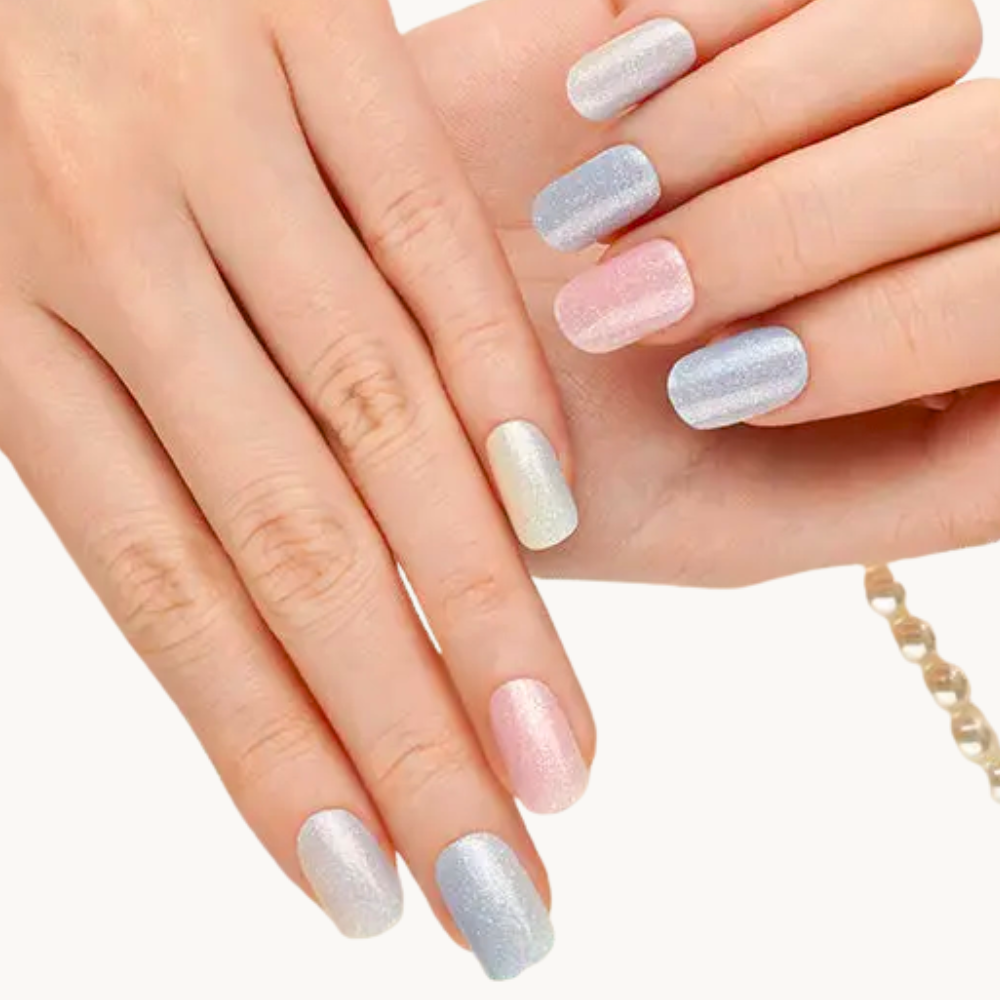Bandes de gel UV du modèle POPPY à poser chez soi – Glaam Nails