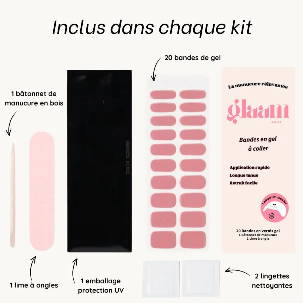stickers gel UV rose